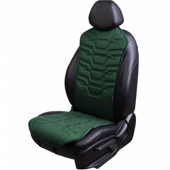 Накидка на сиденье (1 место Афины) ЛЮКС ст ФОРТ Lord Autofashion  (зеленый, строчка темно-зеленая)