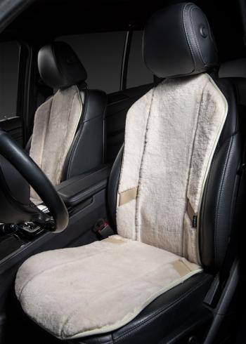 16 777 215 р. Накидка на сиденье (1 место Р 2915 Мутон/ Орегон) МУТОН Lord Autofashion   (сливки, вставка бежевая, строчка белая)  с доставкой в г. Керчь. Увеличить фотографию 7