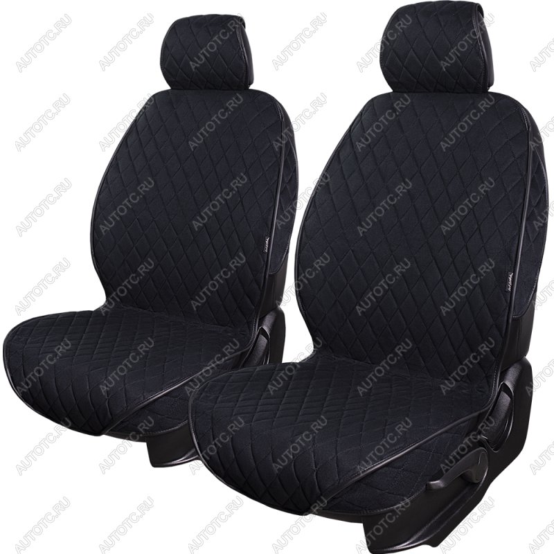 2 299 р. Накидка на сиденье (2 места Софа) ФЕНИКС ст РОМБ Lord Autofashion   (черный, строчка черная)  с доставкой в г. Керчь