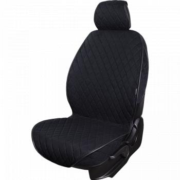 2 299 р. Накидка на сиденье (2 места Софа) ФЕНИКС ст РОМБ Lord Autofashion   (черный, строчка черная)  с доставкой в г. Керчь. Увеличить фотографию 3