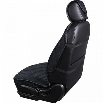 2 299 р. Накидка на сиденье (2 места Софа) ФЕНИКС ст РОМБ Lord Autofashion   (черный, строчка черная)  с доставкой в г. Керчь. Увеличить фотографию 5