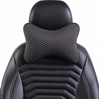 329 р. Подушка-косточка (жаккард) Lord Autofashion   (черный, строчка Прямоугольник черная)  с доставкой в г. Керчь. Увеличить фотографию 7