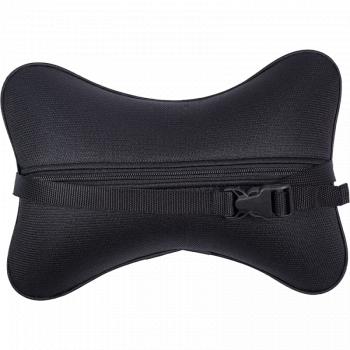 329 р. Подушка-косточка (жаккард) Lord Autofashion   (черный, строчка Ромб 3D серая)  с доставкой в г. Керчь. Увеличить фотографию 5