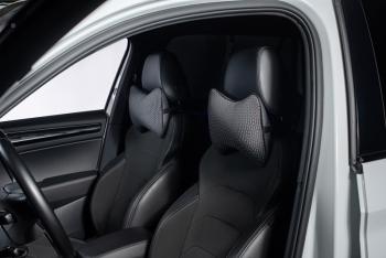 329 р. Подушка-косточка (жаккард) Lord Autofashion   (черный, строчка Сеул серая)  с доставкой в г. Керчь. Увеличить фотографию 2