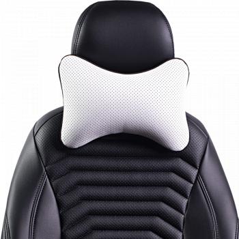 339 р. Подушка-косточка (Илана+Орегон) Lord Autofashion   (белый, строчка белая)  с доставкой в г. Керчь. Увеличить фотографию 2