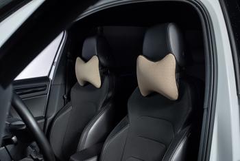 339 р. Подушка-косточка (Илана+Орегон) Lord Autofashion   (черный, строчка бежевая)  с доставкой в г. Керчь. Увеличить фотографию 3
