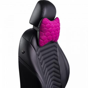 429 р. Подушка-косточка (Илана+Афины) КОСТОЧКА ст СОТА Lord Autofashion   (черный, фуксия, строчка бежевая)  с доставкой в г. Керчь. Увеличить фотографию 7