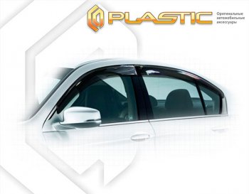 2 159 р. Ветровики дверей Classic полупрозрачный CA Plastic на Honda Accord IX поколение, седан 2013 – н.в.  с доставкой в г. Керчь. Увеличить фотографию 1