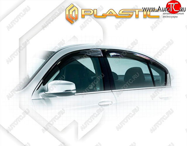 2 159 р. Ветровики дверей Classic полупрозрачный CA Plastic на Honda Accord IX поколение, седан 2013 – н.в.  с доставкой в г. Керчь