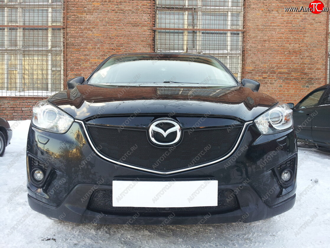 2 899 р. Защитная сетка в бампер (низ, ячейка 3х7 мм) Alfeco Стандарт Mazda CX-5 KE дорестайлинг (2011-2014) (Чёрная) с доставкой в г. Керчь Увеличить фотографию 1 2 899 р. Защитная сетка в бампер (низ, ячейка 3х7 мм) Alfeco Стандарт Mazda CX-5 KE дорестайлинг (2011-2014) (Чёрная) с доставкой в г. Керчь