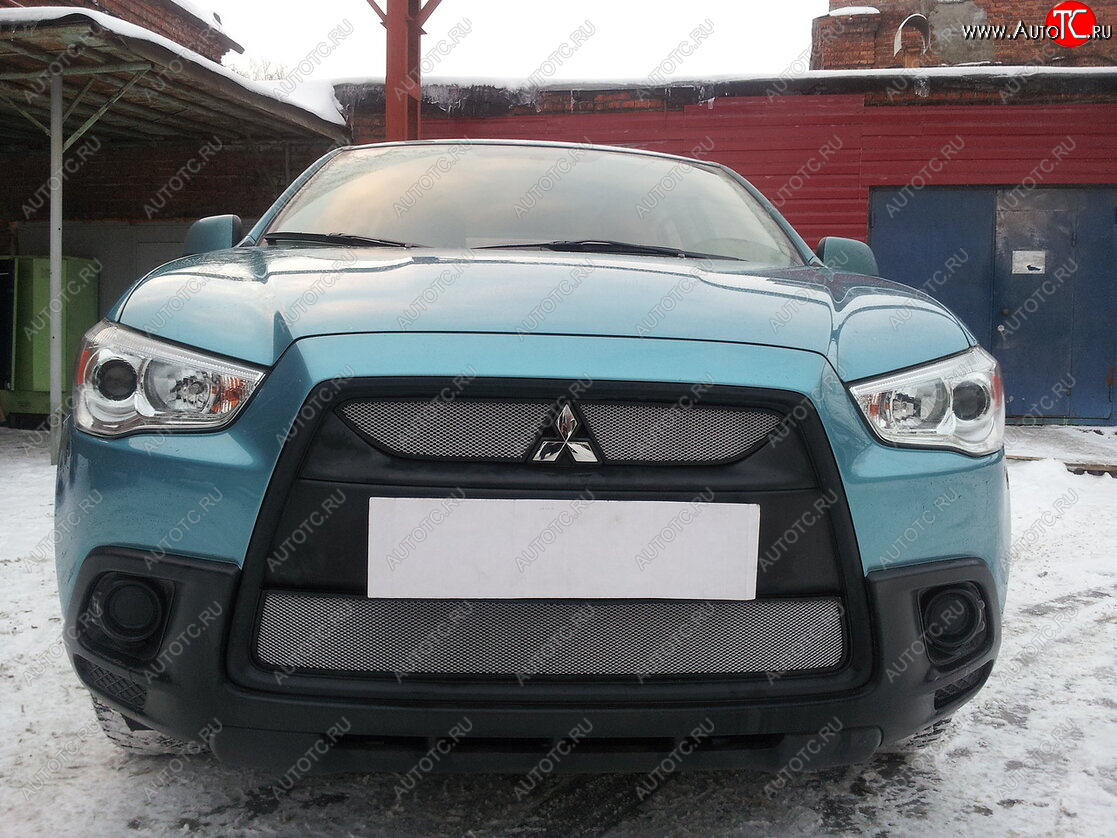 2 899 р. Защитная сетка в бампер (низ, ячейка 3х7 мм) Alfeco Стандарт Mitsubishi ASX дорестайлинг (2010-2012) (Хром) с доставкой в г. Керчь Увеличить фотографию 1 2 899 р. Защитная сетка в бампер (низ, ячейка 3х7 мм) Alfeco Стандарт Mitsubishi ASX дорестайлинг (2010-2012) (Хром) с доставкой в г. Керчь