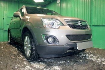 3 899 р. Защитная сетка в бампер (низ, ячейка 4х10 мм) Стрелка11 Премиум  Opel Antara (2010-2015) рестайлинг (Чёрная)  с доставкой в г. Керчь. Увеличить фотографию 3