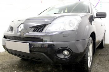 4 099 р. Защитная сетка в бампер (низ, ячейка 4х10 мм) Стрелка11 Премиум Renault Koleos Phase 1 (2007-2011) (Чёрная)  с доставкой в г. Керчь. Увеличить фотографию 2
