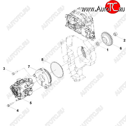 54 999 р. Топливный насос высокого давления (ТНВД) Bosch ISF 2.8 0445020119 CUMMINS 0404  с доставкой в г. Керчь