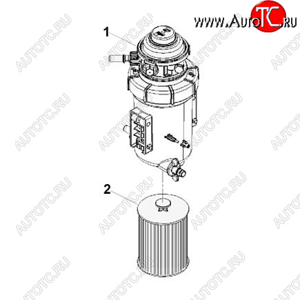11 999 р. Фильтр топливный сепаратор ISF 2.8 5297619 FH21086  FH21082  FH21076  FH21077  CUMMINS 0386  с доставкой в г. Керчь