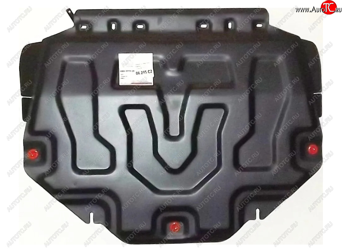 8 249 р. Защита картера двигателя и КПП (V-2,5, малая) ALFECO  Mazda CX-9  TC (2015-2025) дорестайлинг, рестайлинг (Алюминий 3 мм)  с доставкой в г. Керчь