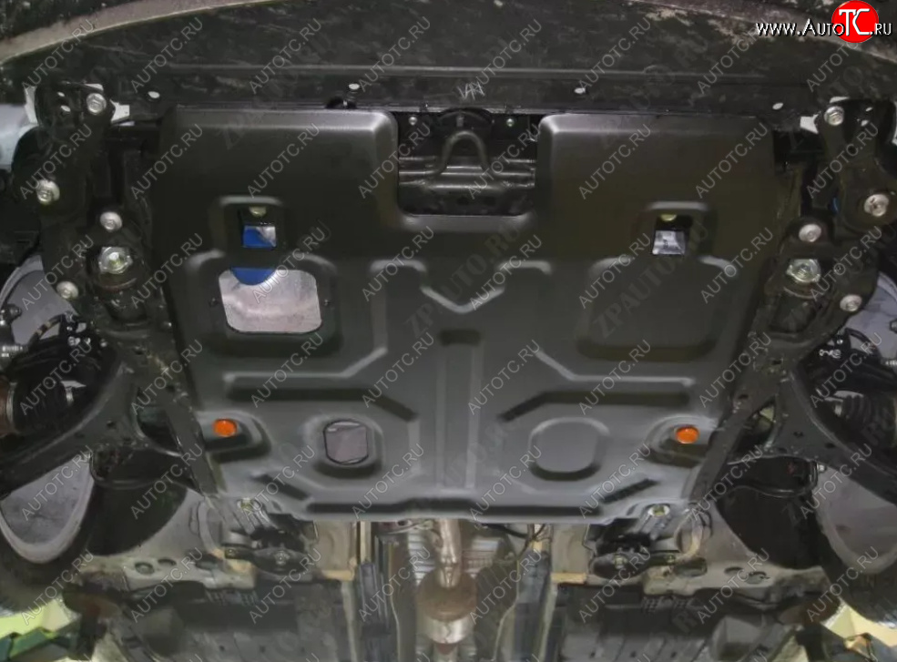 13 749 р. Защита картера двигателя и КПП (V-2,4) ALFECO  Honda Accord  9 CR (2013-2020) седан дорестайлинг, седан рестайлинг (Алюминий 4 мм)  с доставкой в г. Керчь