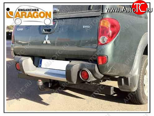 35 649 р. ТСУ для MITSUBISHI L200 с бамп. y barra antiempotramiento 2006-2010, Тип шара: Горизонтальный, условно-съемный (лебединая шея) (A)  Митсубиси Л200 Aragon e4201ba  с доставкой в г. Керчь