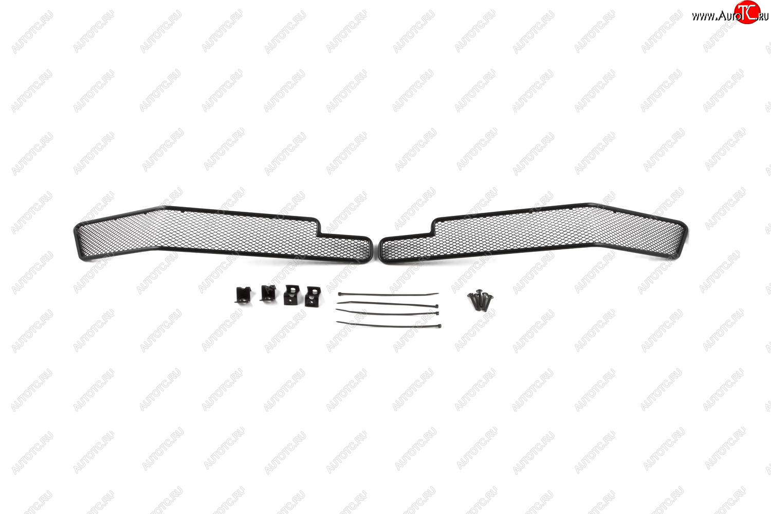 1 099 р. Сетка на бампер внешняя для TOYOTA Land Cruiser 200 2015-2021, 2 шт., черн., 10 мм  Тойота Ленд крузер Arbori 01-521615-101  с доставкой в г. Керчь
