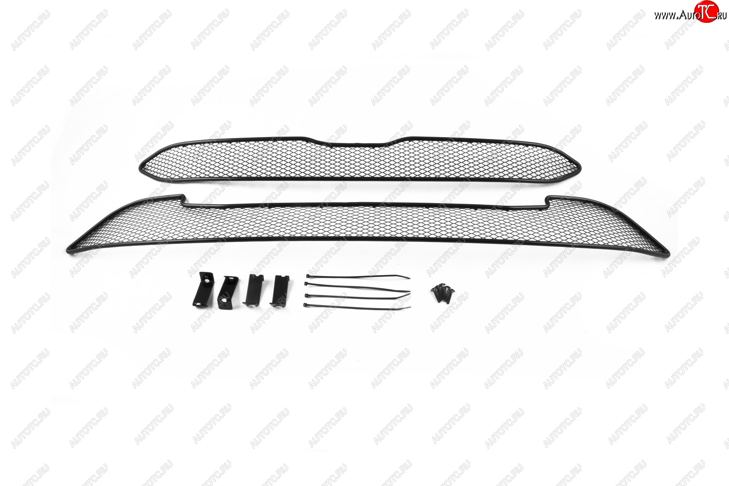 1 339 р. Сетка на бампер внешняя для HONDA CR-V 2.0 2014-2018, 2 шт., черн., 15 мм  Хонда ЦРВ Arbori 01-230515-151  с доставкой в г. Керчь