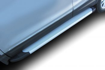 22 849 р. Комплект алюминиевых порогов Arbori Optima Silver 1700 для NISSAN Qashqai 2014-2019  Ниссан Кашкай Arbori afzdaalniq02  с доставкой в г. Керчь. Увеличить фотографию 1