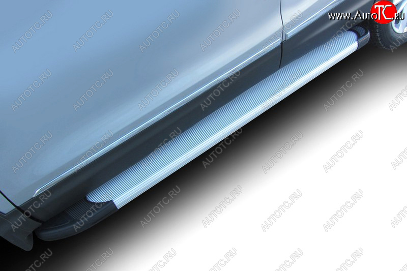 22 849 р. Комплект алюминиевых порогов Arbori Optima Silver 1700 для NISSAN Qashqai 2014-2019  Ниссан Кашкай Arbori afzdaalniq02  с доставкой в г. Керчь