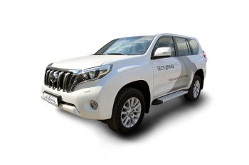 21 999 р. Комплект алюминиевых порогов Arbori Optima Silver 1600 для TOYOTA Land Cruiser Prado 2014-2017  Тойота Ленд крузер прадо Arbori afzdaaltop1402  с доставкой в г. Керчь. Увеличить фотографию 1