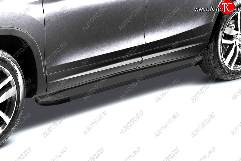 19 199 р. Комплект алюминиевых порогов Arbori Optima Black длина 1700мм без крепежа Arbori alobdl1700  с доставкой в г. Керчь
