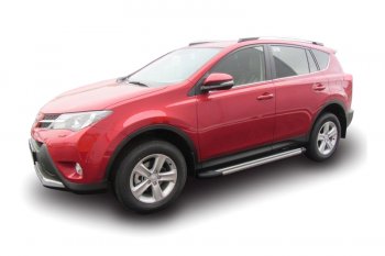 25 999 р. Комплект алюминиевых порогов Arbori Luxe Black 1700 для TOYOTA RAV4 2013-2015  Тойота Рав 4 Arbori afzdaaltr41303  с доставкой в г. Керчь. Увеличить фотографию 1