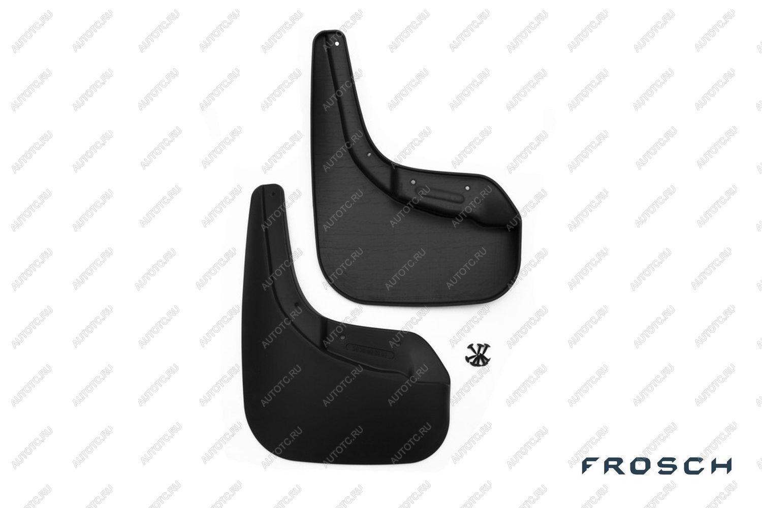 4 799 р. Брызговики передние VOLKSWAGEN TOUAREG, 2015-2018 вн. 2 шт. (optimum) в коробке  Фольксваген Туарег FROSCH frosch.51.36.f13  с доставкой в г. Керчь