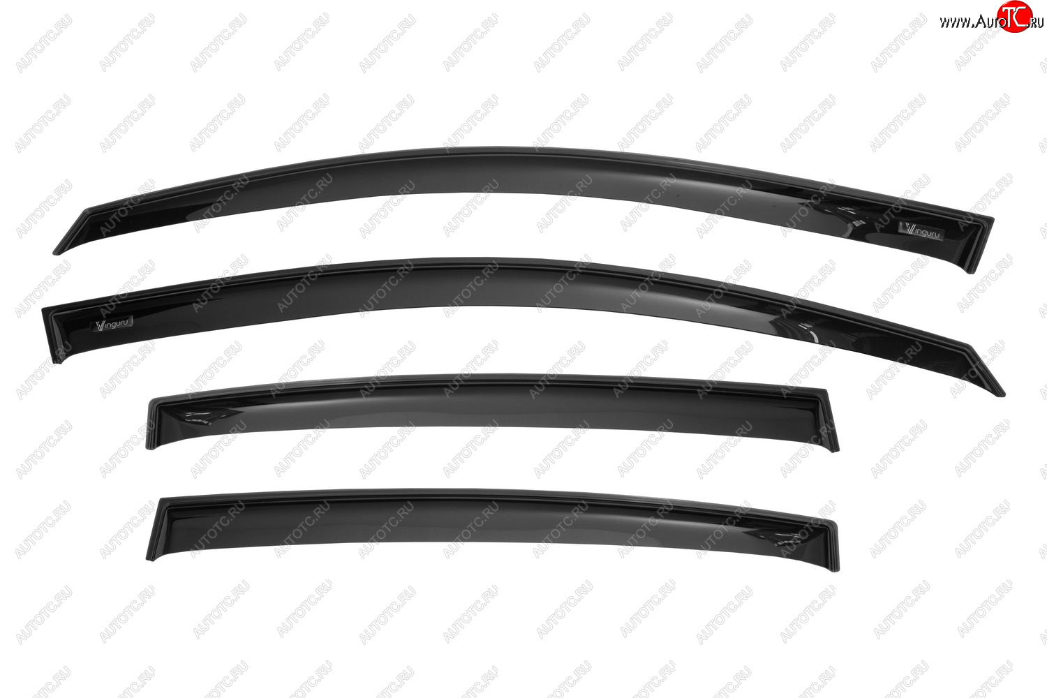 3 899 р. Дефлекторы окон Vinguru VW Tiguan 2016-2020, 2020- накладныескотчк-т 4 шт.акрил  Фольксваген Тигуан Vinguru afv87717  с доставкой в г. Керчь