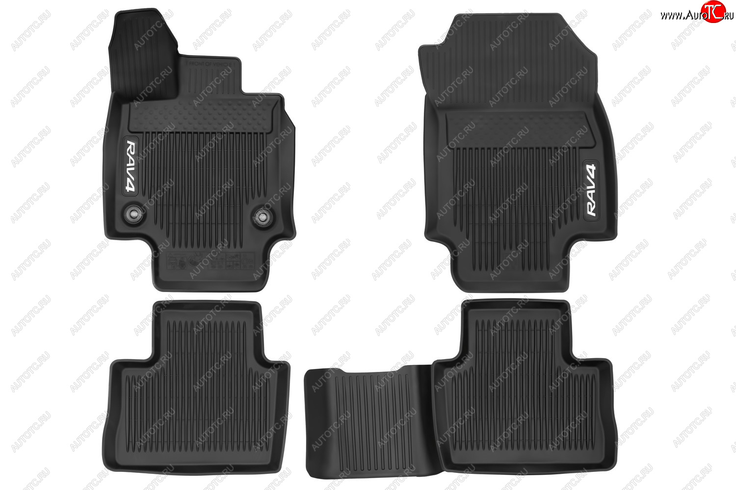 2 799 р. Коврики в салон подходит для TOYOTA RAV4, 2019-, чёрн., АКПП, 4шт.  Тойота Рав 4 TOYOTA 58500yye70c0  с доставкой в г. Керчь