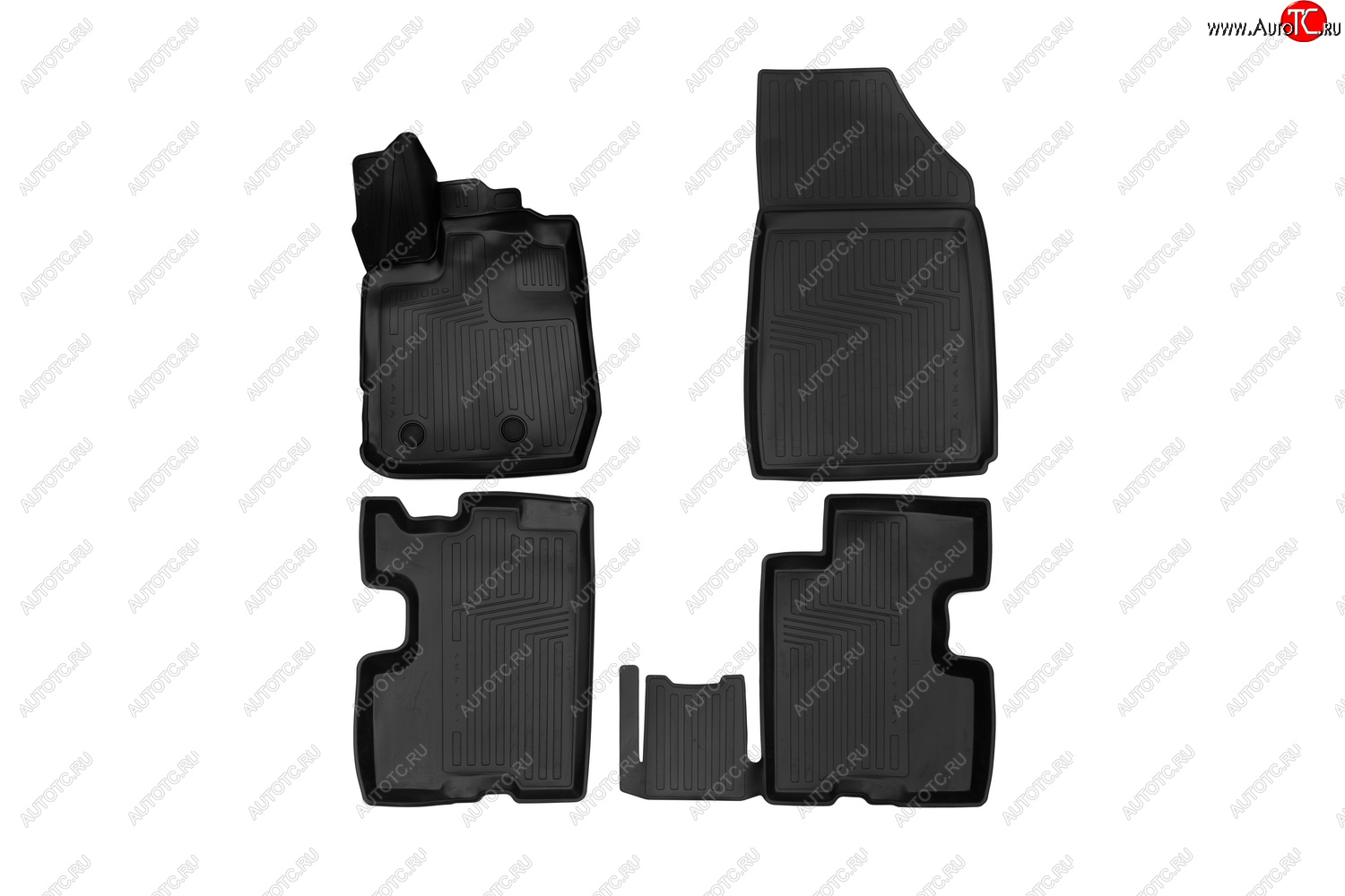 429 р. Rubber floor mats (vacuum)  Рено ЛДЖК RENAULT 7711821130  с доставкой в г. Керчь