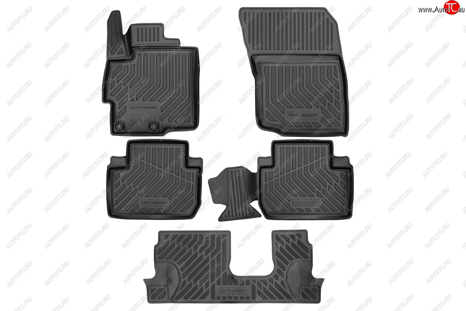 4 099 р. Rubber matковер в салонsetOUTLANDER  Митсубиси Аутлендер MITSUBISHI mz353047  с доставкой в г. Керчь