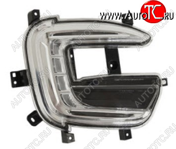 7 549 р. Правая противотуманная фара (с ДХО) BodyParts Renault Kaptur дорестайлинг (2016-2020)  с доставкой в г. Керчь