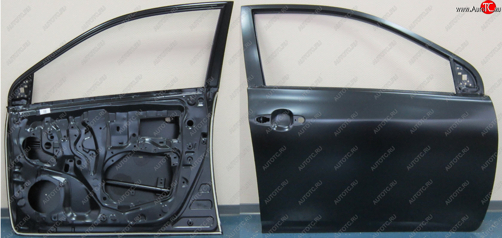 14 799 р. Правая дверь передняя BodyParts Toyota Corolla E150 седан дорестайлинг (2006-2010) (Неокрашенная)  с доставкой в г. Керчь