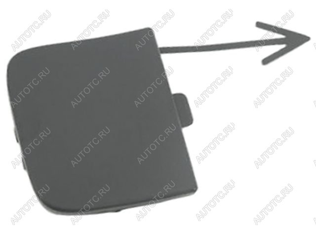 399 р. Заглушка заднего бампера (под крюк) BodyParts  Volkswagen Passat  B7 (2010-2015) седан, универсал (неокрашенная)  с доставкой в г. Керчь