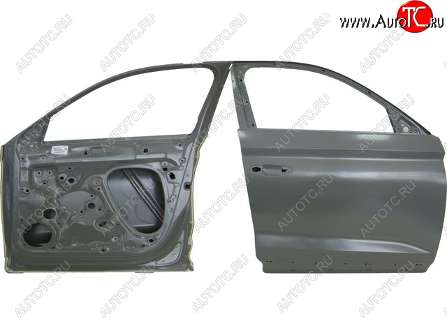 27 449 р. Правая дверь передняя BodyParts Skoda Kodiaq NU7 дорестайлинг (2017-2021) (Неокрашенная)  с доставкой в г. Керчь