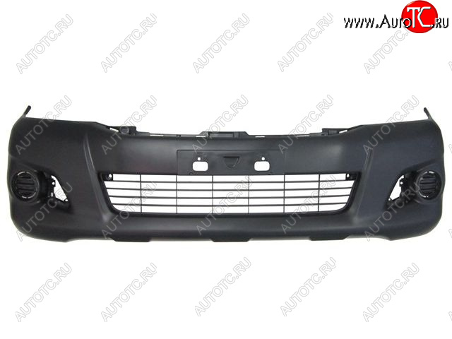 3 489 р. Бампер передний (с отверстиями под ПТФ и под расширители арок) BodyParts Toyota Hilux AN20,AN30  2-ой рестайлинг (2011-2016) (Неокрашенный)  с доставкой в г. Керчь