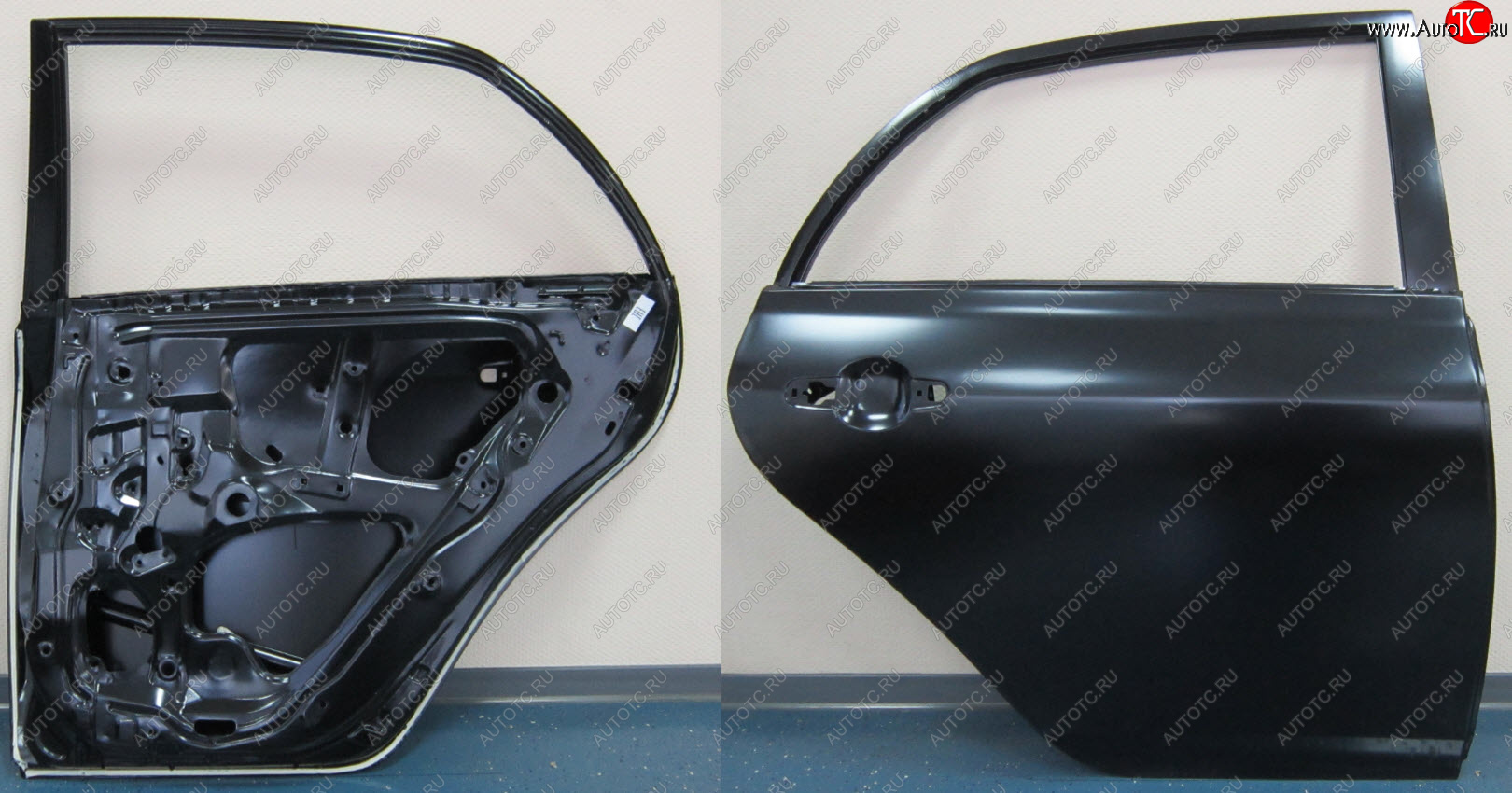 13 199 р. Правая дверь задняя BodyParts  Toyota Corolla  E150 (2006-2010) седан дорестайлинг (Неокрашенная)  с доставкой в г. Керчь