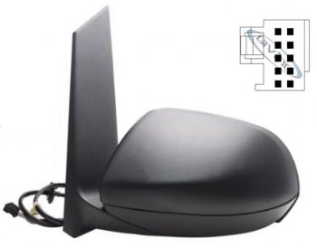 13 399 р. VITO ЗЕРКАЛО ЛЕВ ЭЛЕКТР С ПОДОГРЕВ ЧЕРН 5 КОНТ (aspherical) (Тайвань) TAIWAN mdvit14-450-l  с доставкой в г. Керчь. Увеличить фотографию 1