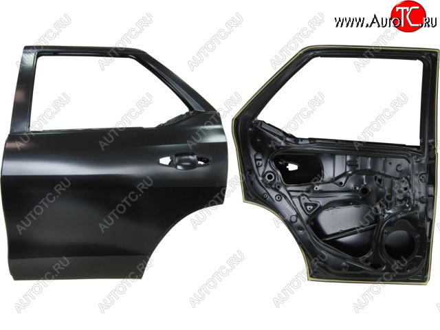 23 449 р. Левая дверь задняя BodyParts  Toyota Fortuner  AN160 (2015-2020) дорестайлинг (Неокрашенная)  с доставкой в г. Керчь