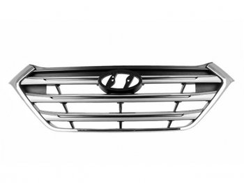 3 369 р. TUCSON РЕШЕТКА РАДИАТОРА ХРОМ (Китай) BODYPARTS hntun15-101  с доставкой в г. Керчь. Увеличить фотографию 1