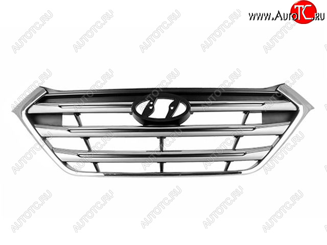 3 369 р. TUCSON РЕШЕТКА РАДИАТОРА ХРОМ (Китай) BODYPARTS hntun15-101  с доставкой в г. Керчь