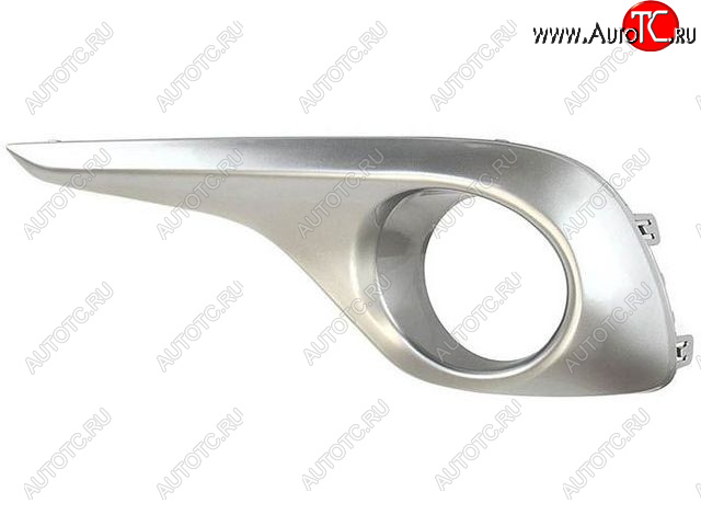 649 р. Правая вставка под ПТФ (серебристая) BodyParts  Toyota Highlander  XU40 (2010-2013) рестайлинг  с доставкой в г. Керчь