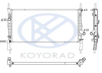 4 099 р. TRANSIT РАДИАТОР ОХЛАЖДЕН С КОНДИЦ (см.каталог) KOYORAD fdtrt06-912  с доставкой в г. Керчь. Увеличить фотографию 1