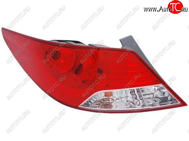 1 749 р. Левый фонарь BODYPARTS  Hyundai Solaris  RBr (2010-2014) седан дорестайлинг  с доставкой в г. Керчь