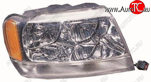 11 299 р. Правая фара передняя (Европа) DEPO  Jeep Grand Cherokee  WJ (1998-2005)  с доставкой в г. Керчь