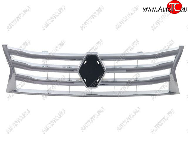 3 199 р. Решётка радиатора (хром) BodyParts Renault Duster HS дорестайлинг (2010-2015) (Неокрашенная)  с доставкой в г. Керчь