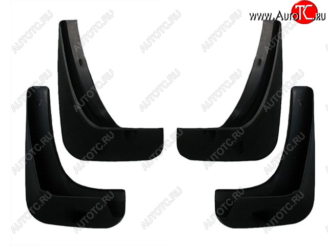 679 р. Комплект брызговиков (4 штуки) BodyParts Chevrolet Aveo T250 седан рестайлинг (2006-2011)  с доставкой в г. Керчь